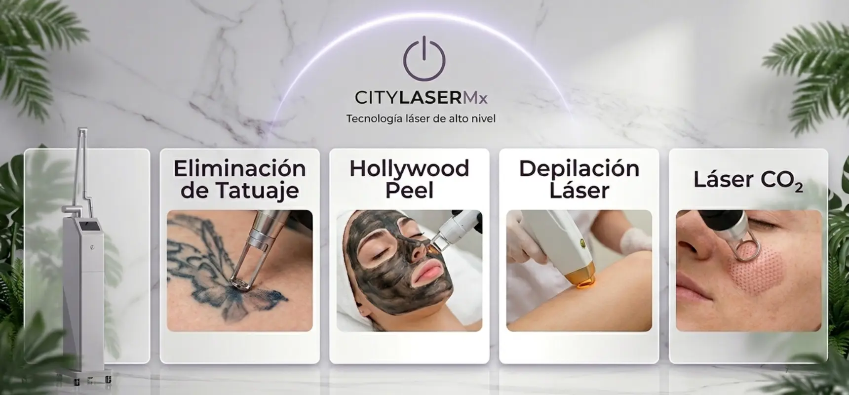 City Laser Mx, sucursales en colonia roma y sur CDMX